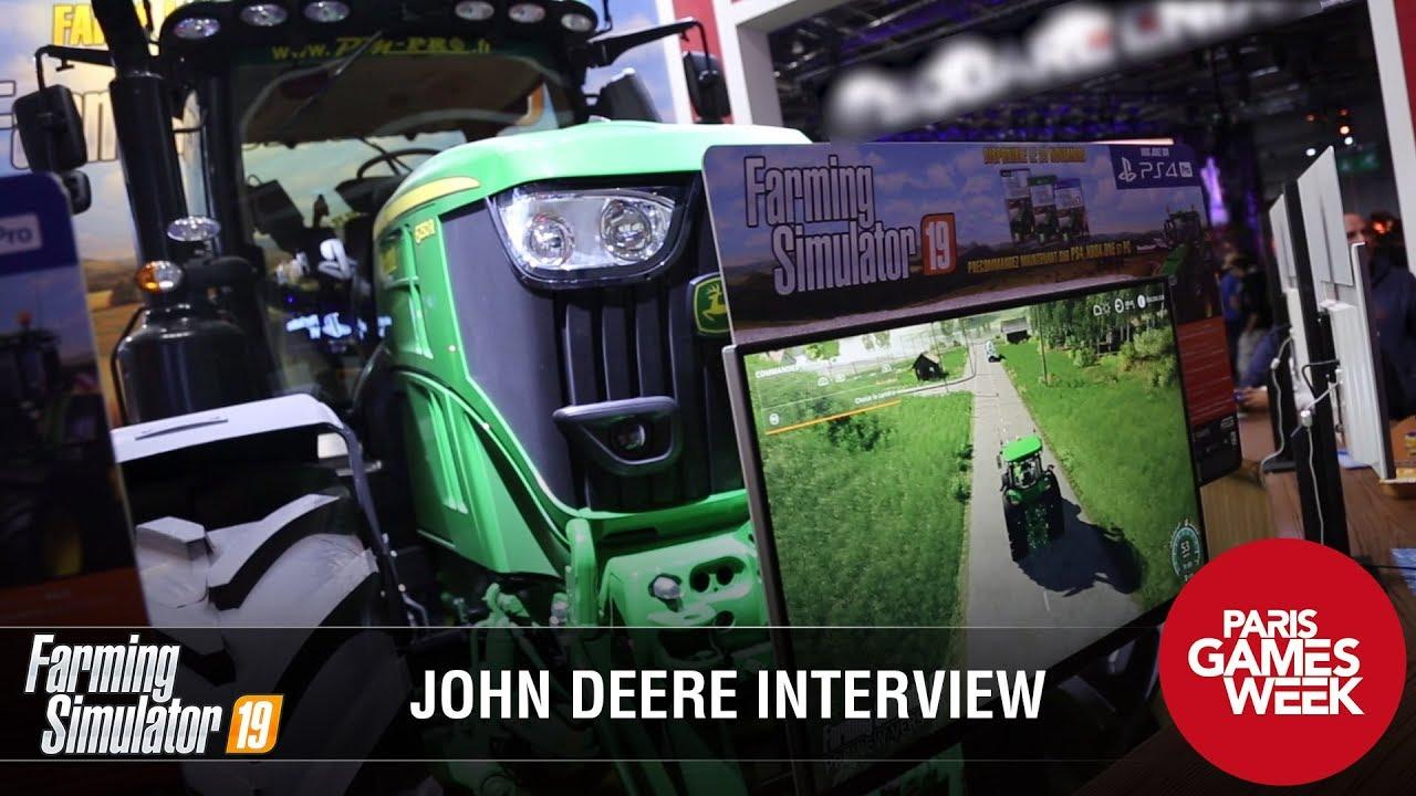 Photo of Farming Simulator 19: Interview With John Deere AT PGW 2018