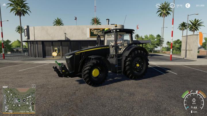FS19 - John Deere 8R Black Tractor