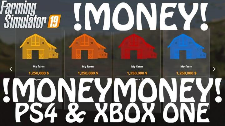 FS19 - Money Cheat On Ps4 & Xbox One V1