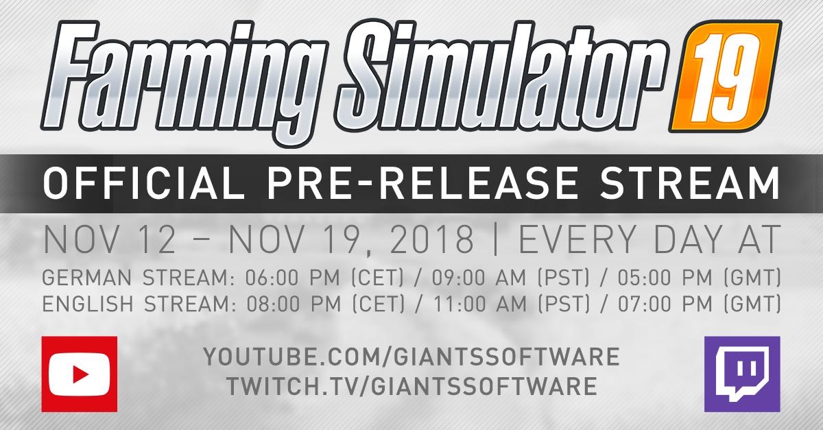 Photo of Farming Simulator 19: Official Pre-Release Stream V1