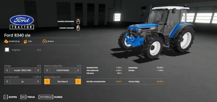 FS19 - Ford 8340 Sle Tractor V1