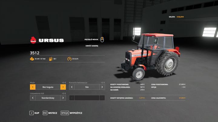 FS19 - Ursus 3512 Tractor V1