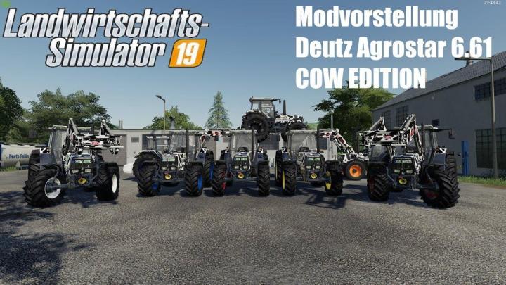 FS19 - Deutz Agrostar 6.61 Cow Edition V2