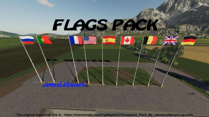 FS19 - Flags Pack V1