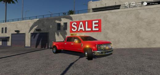 Photo of FS19 – Ford F450 With Strobes And Oversize Banner V1
