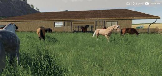 Photo of FS19 – Horse Stable With Boxes V1