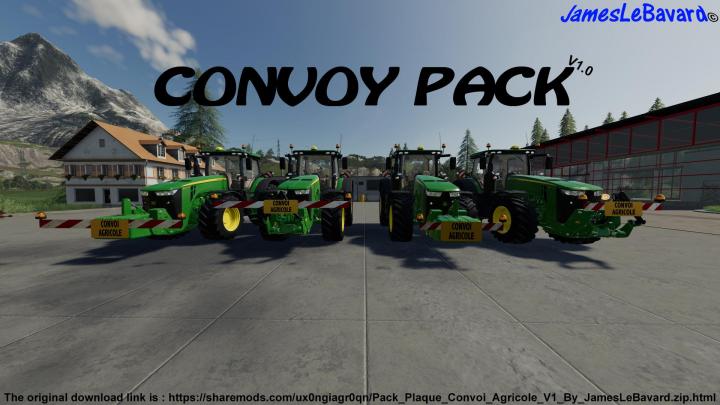 FS19 - Pack Plates Agricol Convoy V1