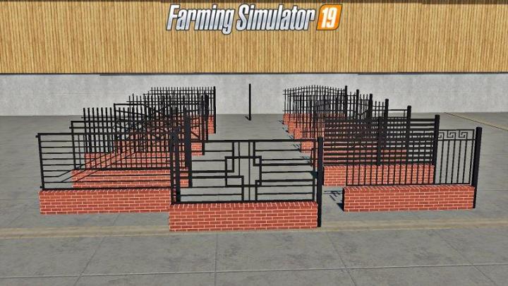 FS19 - Placeable Fences And Post Pack V1