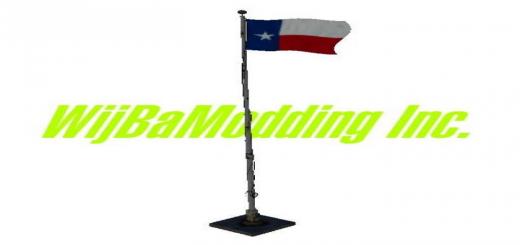 Photo of FS19 – Placeable Texan Flag V1
