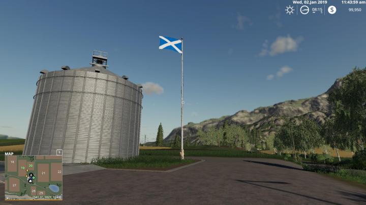 FS19 - Scotland Flag V1.0.1