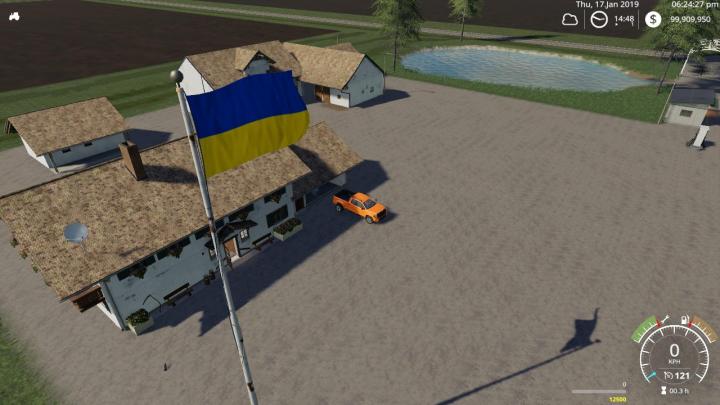 FS19 - Ukraine Flag V1