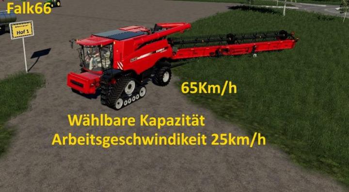 FS19 - Case Axial 9240 With Capacity Option And Working Speed 25Km/h V1