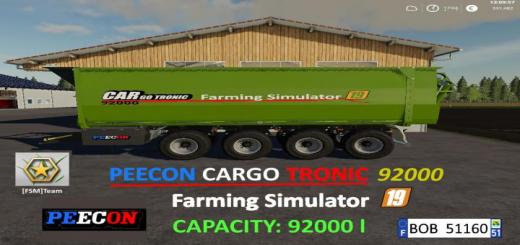 Photo of FS19 – Fsm Peecon Cargo92000 V1.0.0.1