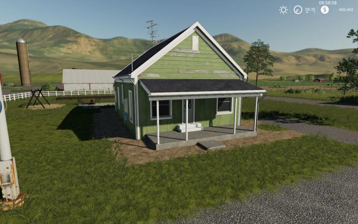 FS19 - Placeable 2 Bedroom House With Sleep Trigger V1