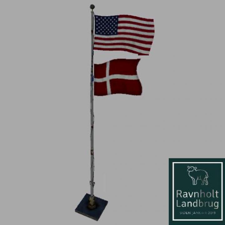 FS19 - Usa Over Denmark Flag Beta V0.0.0.2