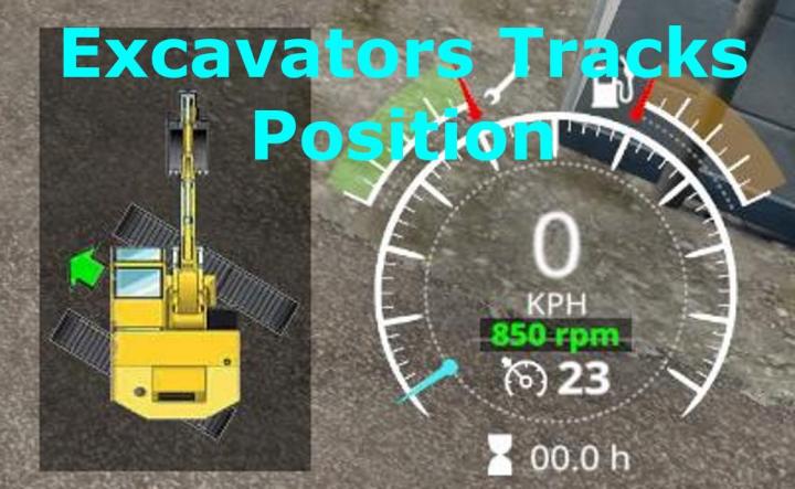 FS19 - Excavators Tracks Position V1.1