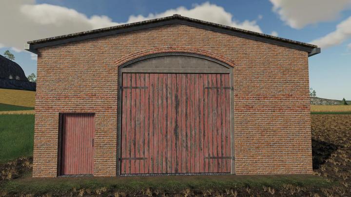 FS19 - Multi Purpose Barns With Red Doors V1
