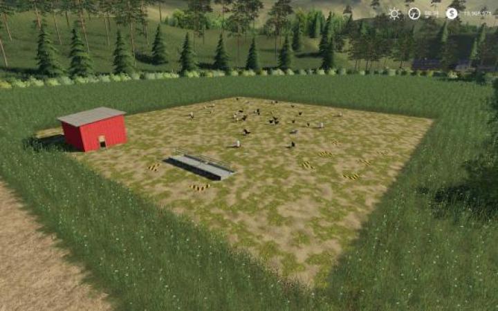 FS19 - Placeable Free Range Chickens V1