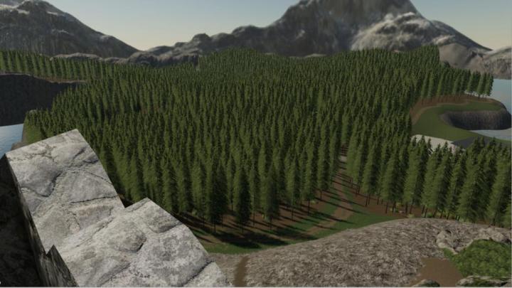 FS19 - Logging In The Mountains Map V1