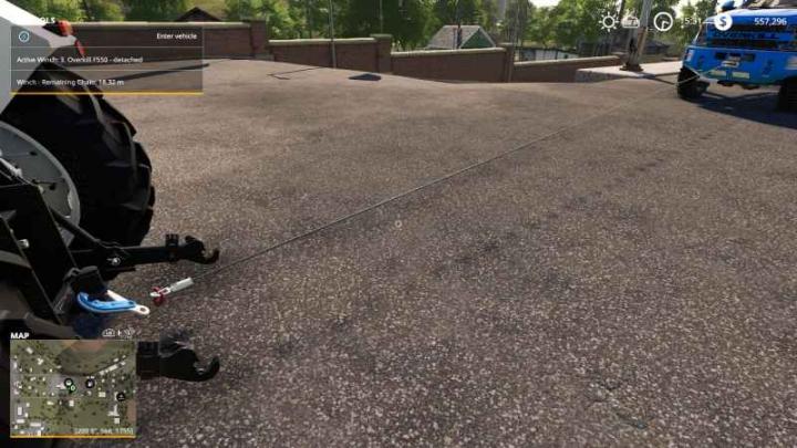 FS19 - Tow Hook (Tow Vehicles Using Log Winch) V1