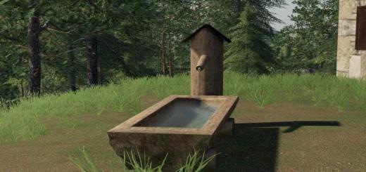 Photo of FS19 – Wooden Fountain V1