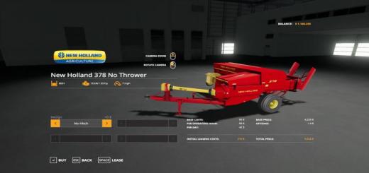Photo of FS19 – New Holland 378 Baler With Options V1.2