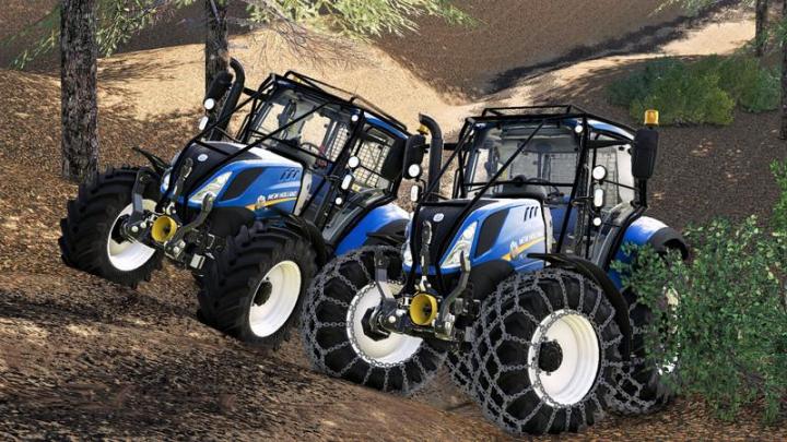 FS19 - New Holland T5 With Forestry Upgrade V1