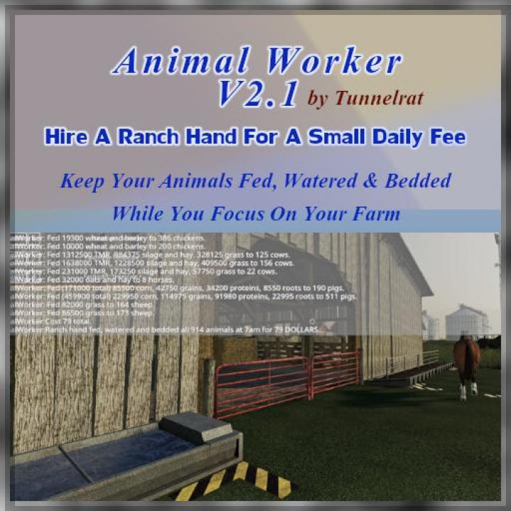 FS19 - Animal Worker V2.1