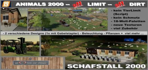 Photo of FS19 – Sheep Stable 2000 V1.3