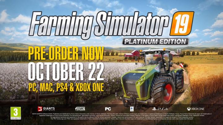 FS19 - Farming Simulator 19 | Platinum Edition Teaser #1