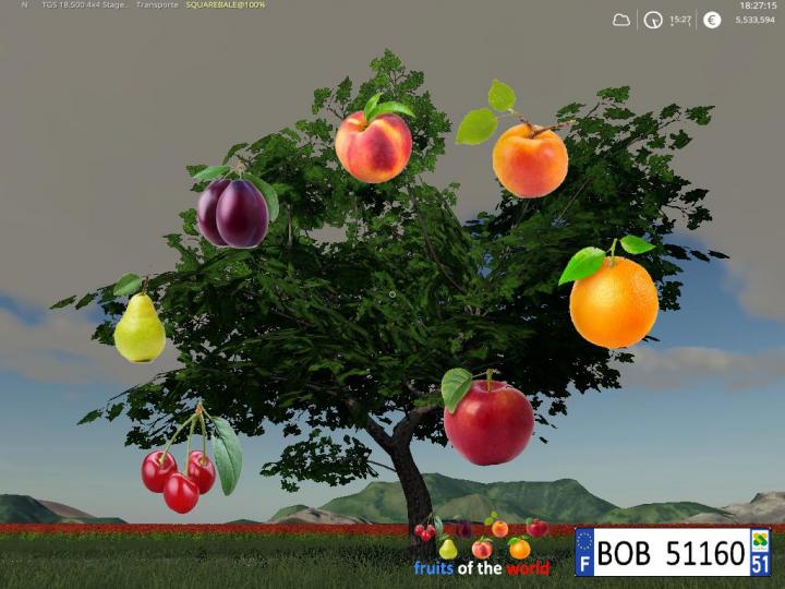 FS19 - Fs19 Fruits Trees By Bob51160 V1
