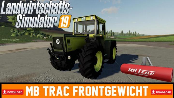 FS19 - Mercedes-Benz Trac Front Weight V1
