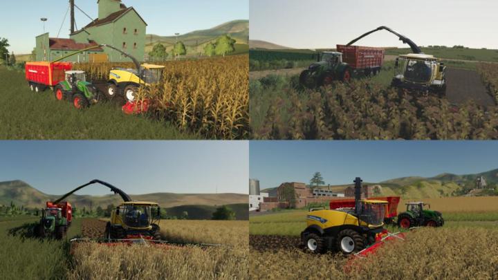 FS19 - Multi Harvest Headers V1