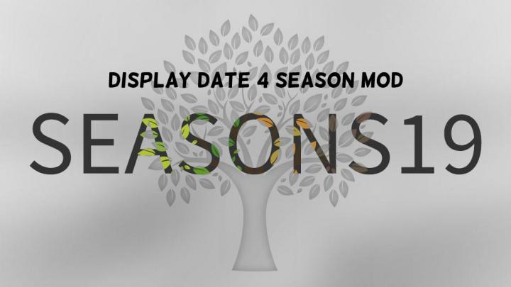 FS19 - Display Date 4 Season Mod V1