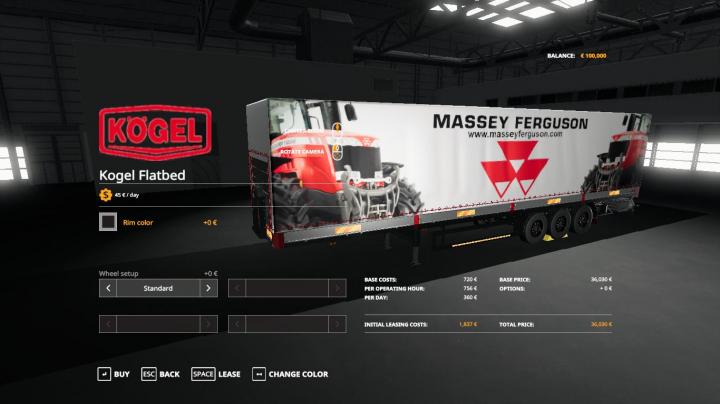 FS19 - Massey Ferguson Autoloader Trailer V1
