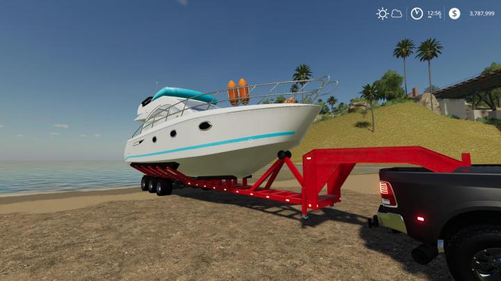 FS19 - Oversize Boat Trailer V1