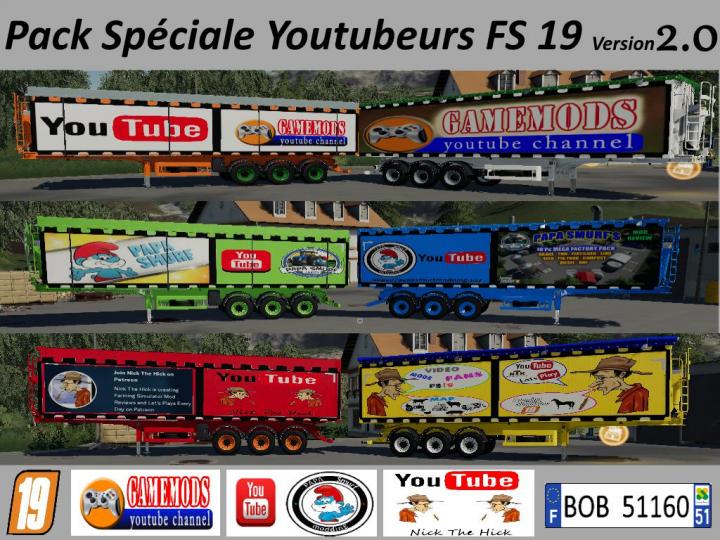 FS19 - Speciale Youtubeurs Pack V2