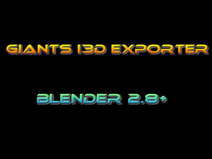 FS19 - Blender Ge Exporter Blender 2.8+/ Ge 8.1