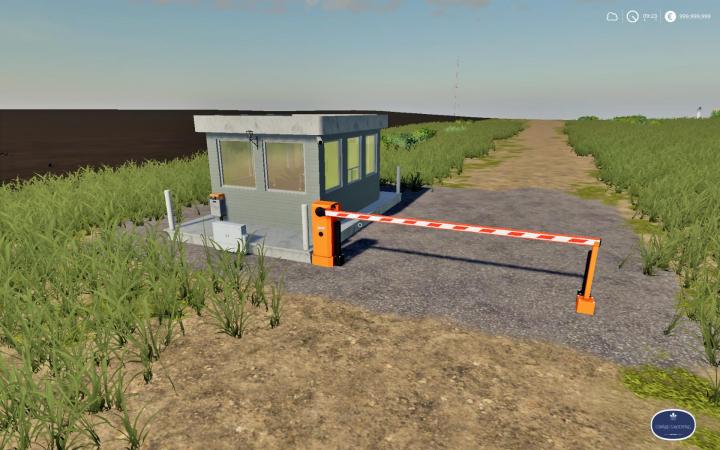 FS19 - Placeable Security Booth With Barrier V1