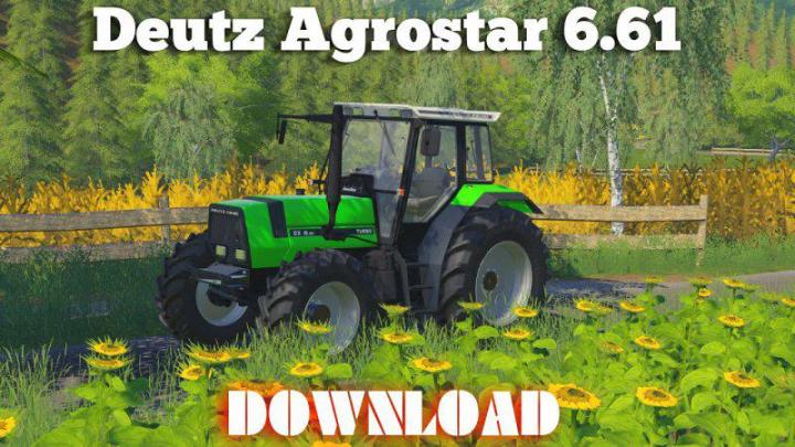 FS19 - Deutz Agrostar 6.61 Tractor V1