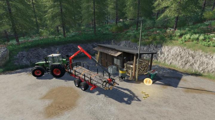 FS19 - Small Wood Selling Station V1