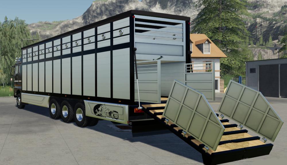 Three-axle cattle trailer official version 1.0.0.0 normally there will be n...