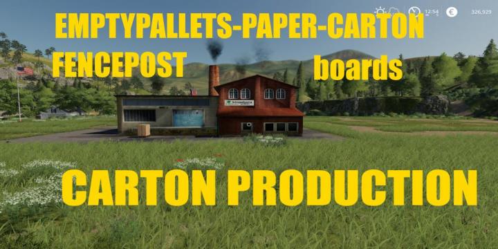 FS19 - Carton Production V1.0.8
