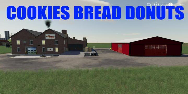 FS19 - Cookies Bread Donuts Production V1.0.6