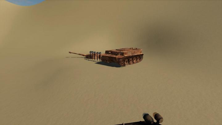 FS19 - Destroyed Tiger 1 Tank V1