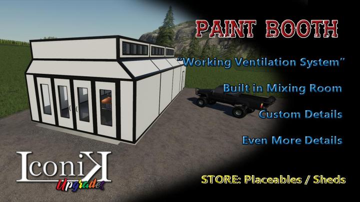FS19 - Iconik Paint Booth V1