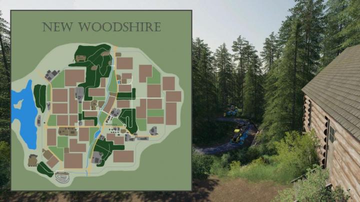 FS19 - New Woodshire Map V1.1.0.1