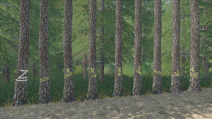FS19 - Placeable Skidtrail Trees V1
