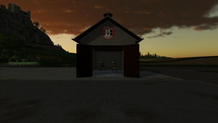 FS19 - Small Fire Department Tool Shed V1.1