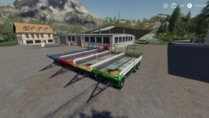 FS19 - Trailer 3 Axle With Platform For Scania S580 Truck V1